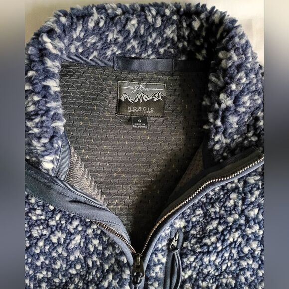 J. Crew Nordic sherpa-fleece full-zip patterned jacket Size Small Outdoors - Picture 4 of 5